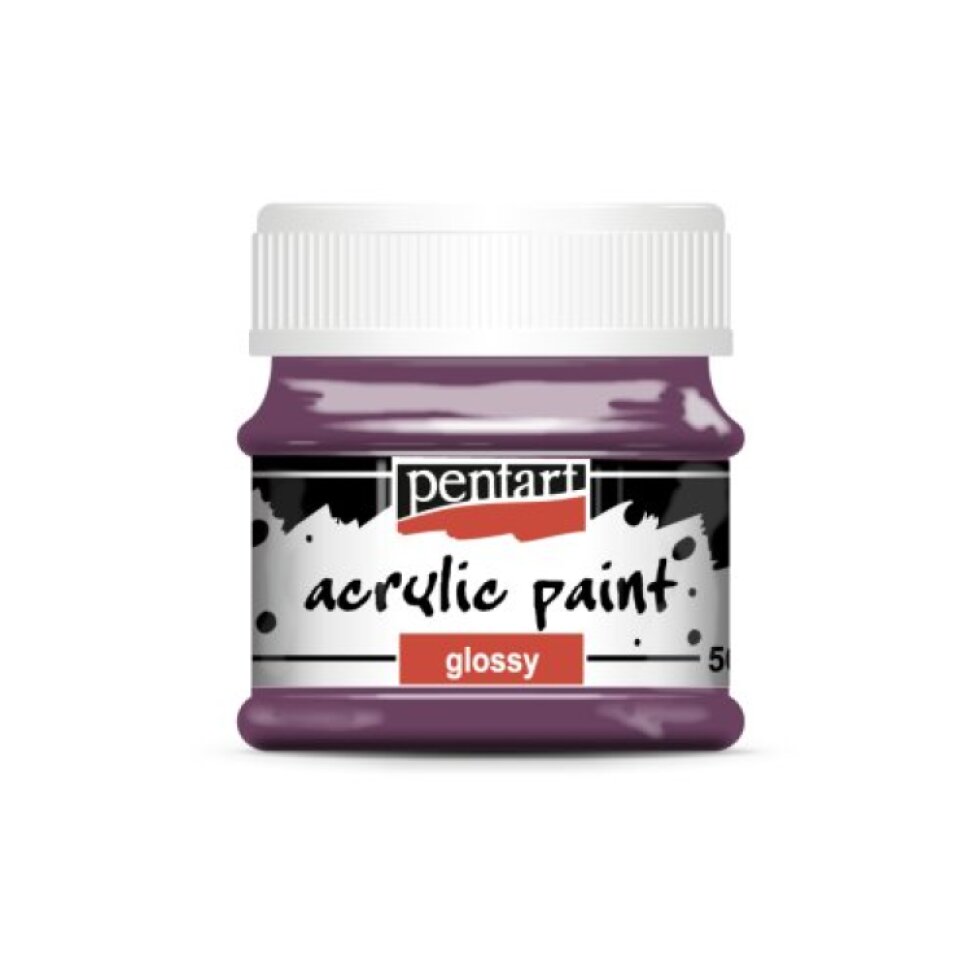 Akrylová barva lesklá PENTART 50 ml TMAVÁ FIALOVÁ