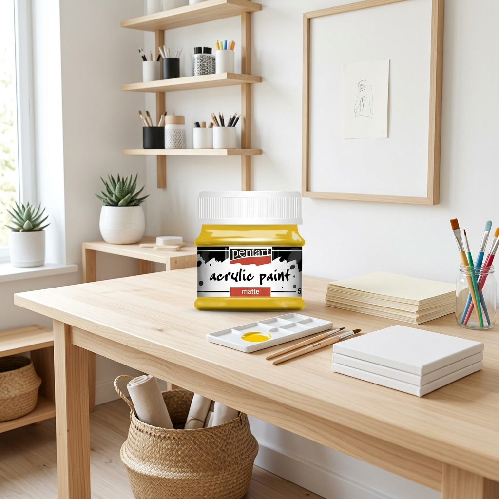 Akrylová barva matná PENTART 50 ml MANDARINKA