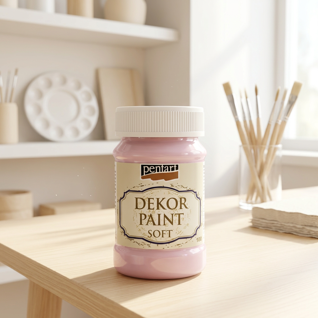 Křídová a dekorační barva PENTART 100 ml BABY RŮŽOVÁ