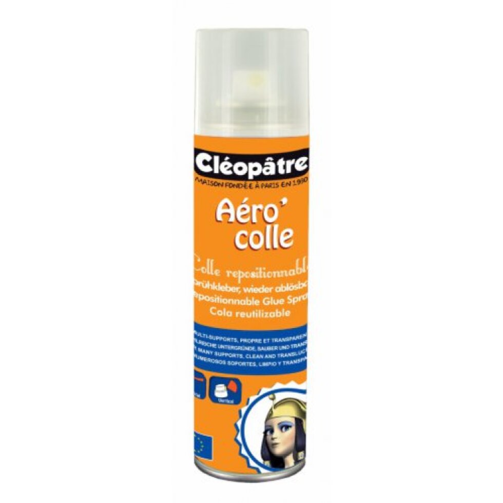 Lepidlo ve spreji CLEOPATRE odlepitelné 250 ml
