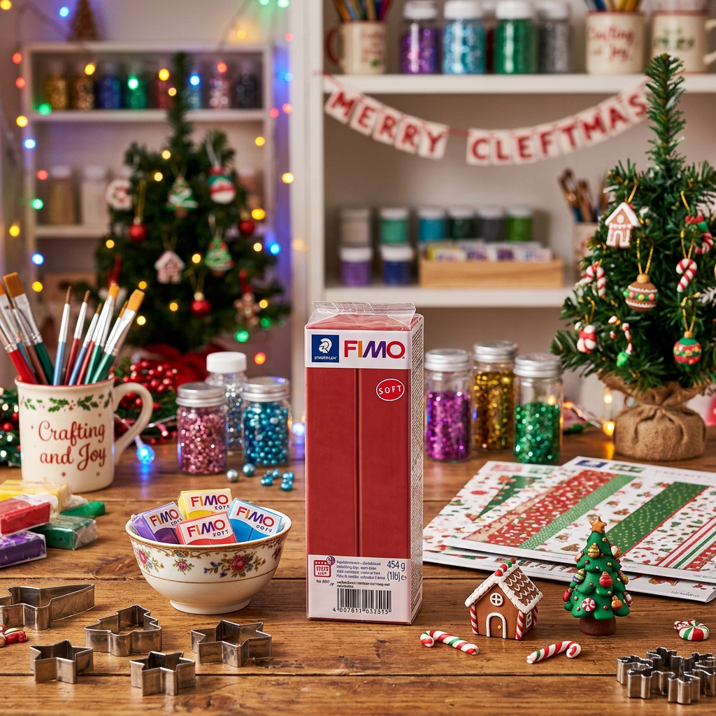 FIMO soft 454 g XMAS ČERVENÁ
