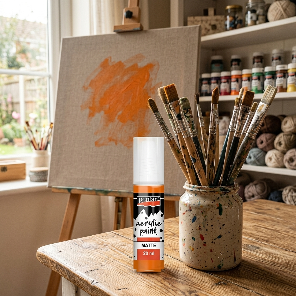 Akrylová barva matná PENTART 20 ml ORANŽOVÁ