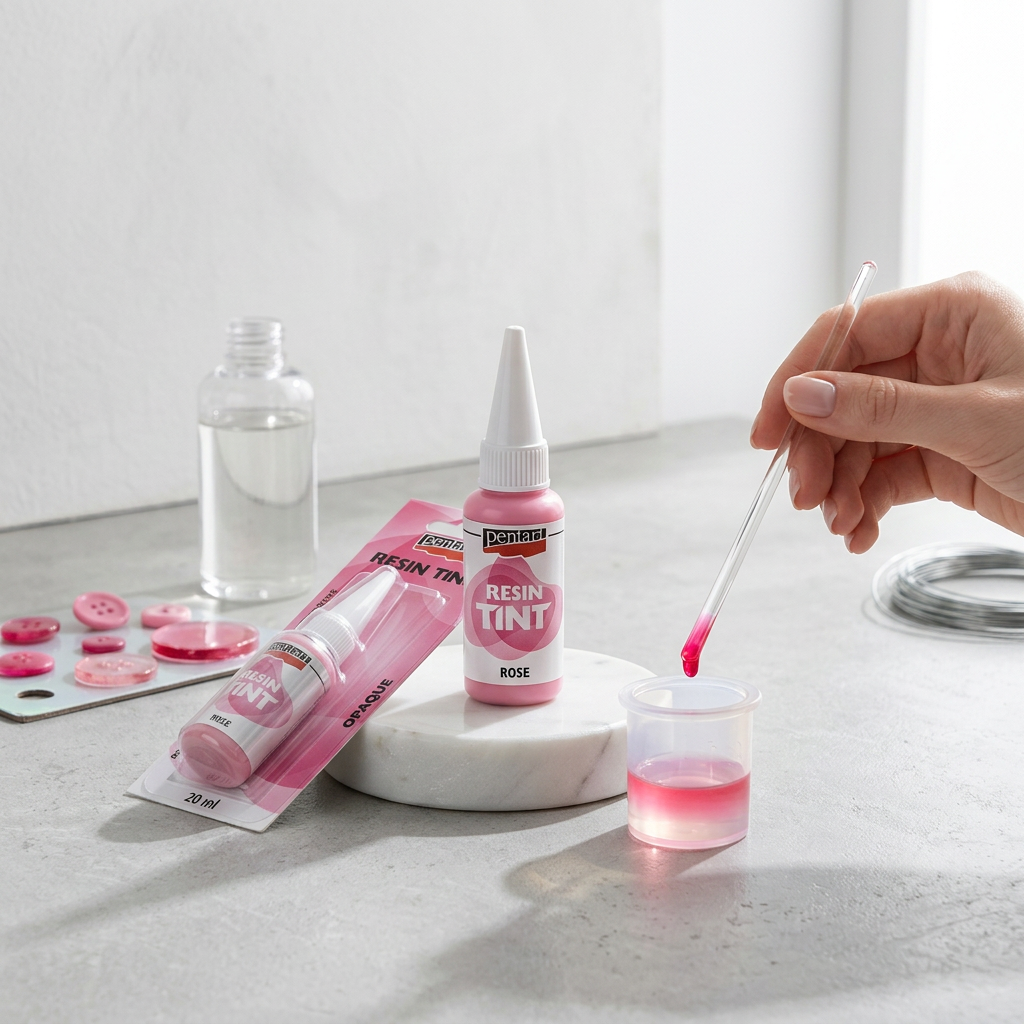 Barva do pryskyřice krycí PENTART 20 ml RŮŽOVÁ