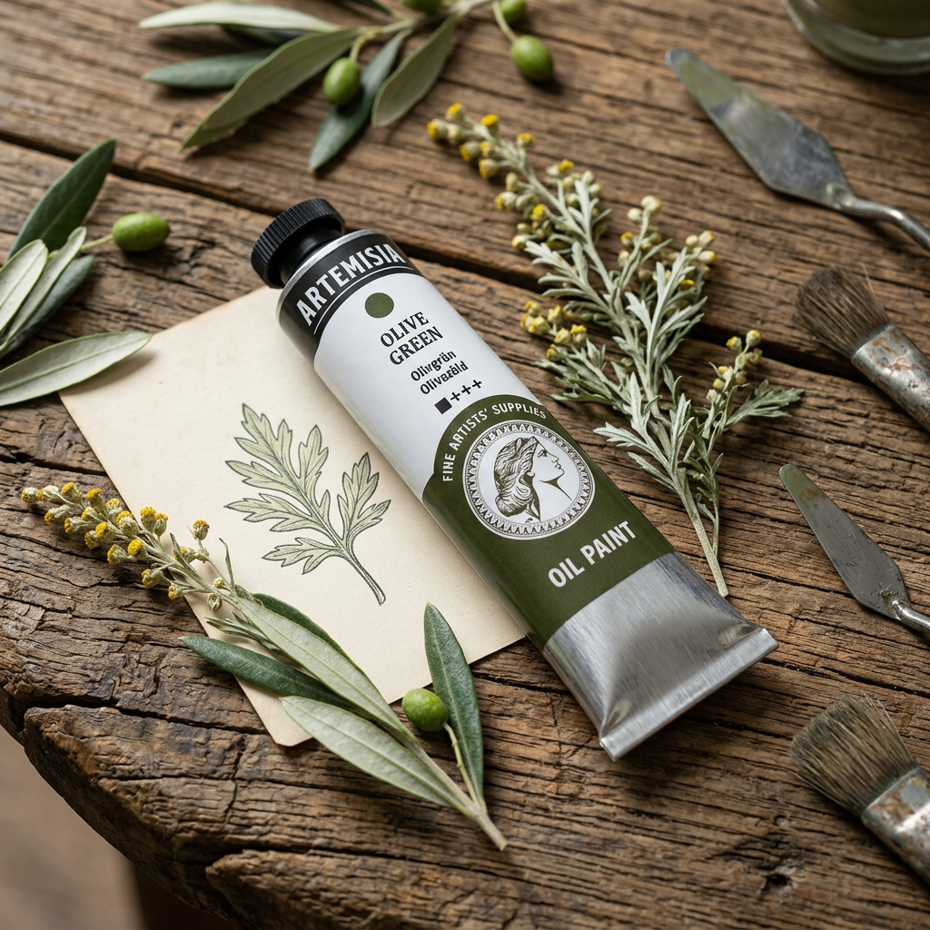 Olejová barva ARTEMISIA 20 ml olive zelená