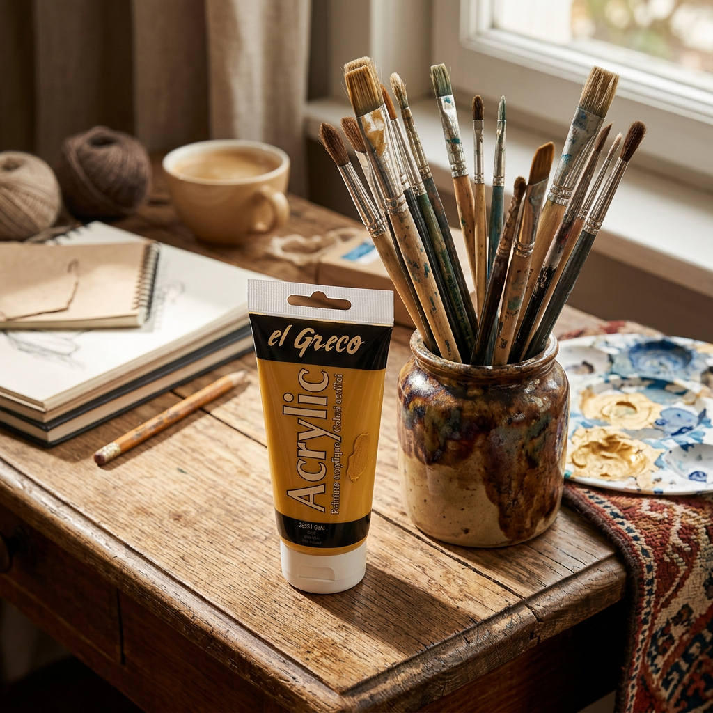 Akrylová barva EL GRECO 150 ml ZLATÁ