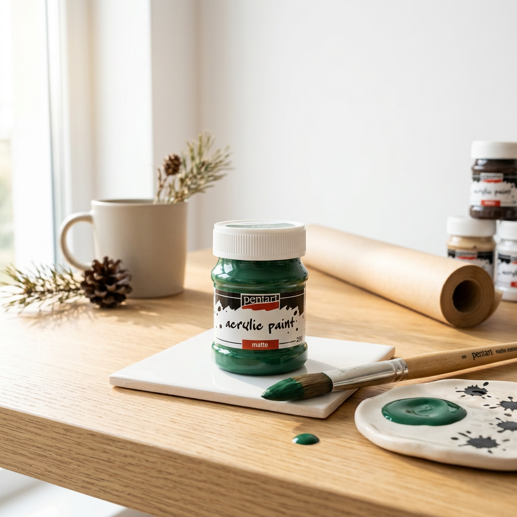 Akrylová barva matná PENTART 230 ml ZELENÁ BOROVICE