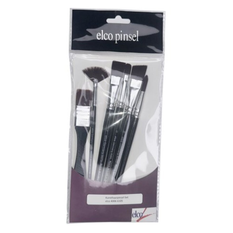 Sada štětců ELCO PINSEL - syntetický vlas - 6 ks