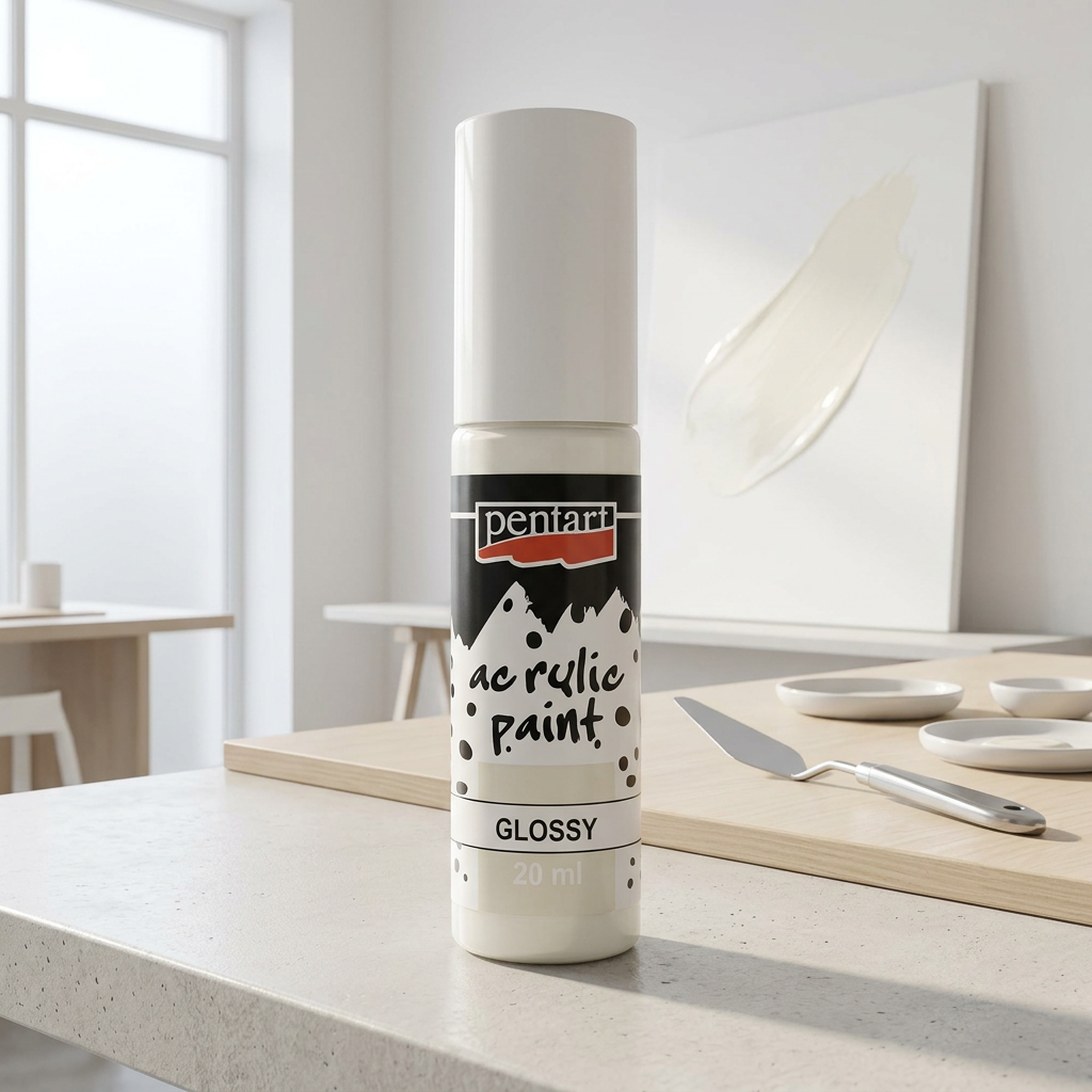 Akrylová barva lesklá PENTART 20 ml SLONOVINOVÁ