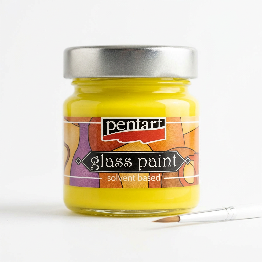 Barva na sklo nevypalovací PENTART 30 ml ŽLUTÁ