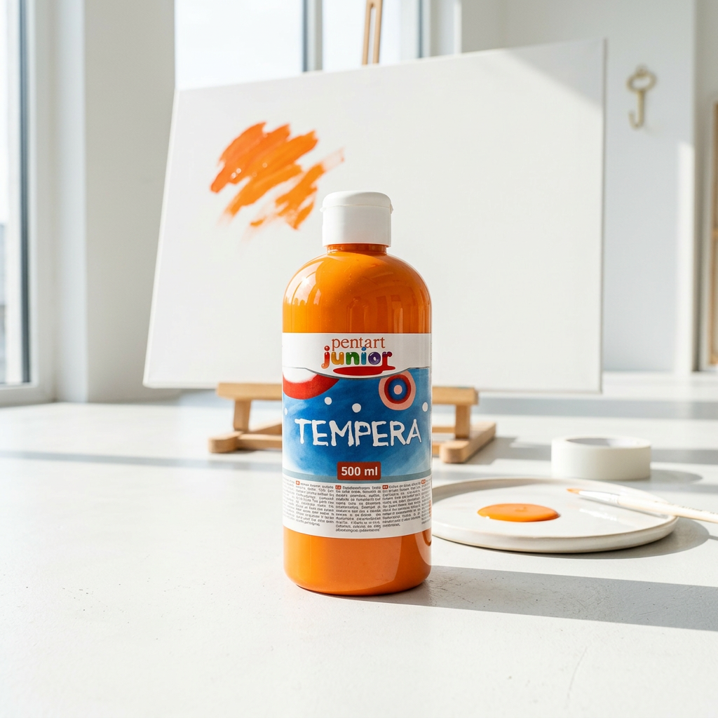 Temperová barva Junior PENTART 500 ml SVĚTLÁ ORANŽOVÁ