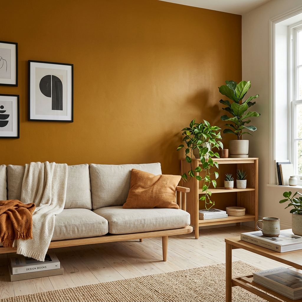 Barva na zeď WALL DECOR 1000 ml OKROVÁ