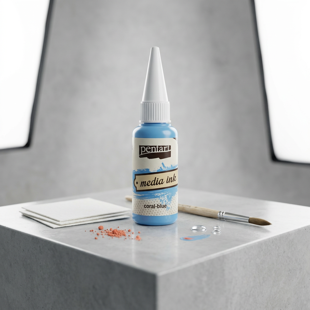 Alkoholový inkoust MEDIA INK PENTART 20 ml KORÁLOVÁ MODRÁ