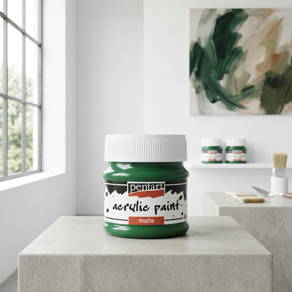 Akrylová barva matná PENTART 50 ml ZELENÁ