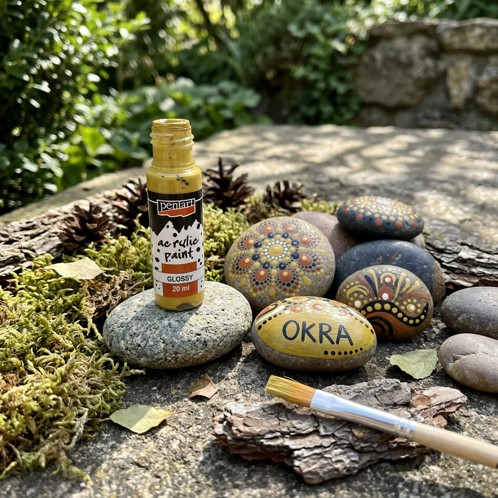 Akrylová barva lesklá PENTART 20 ml OKROVÁ