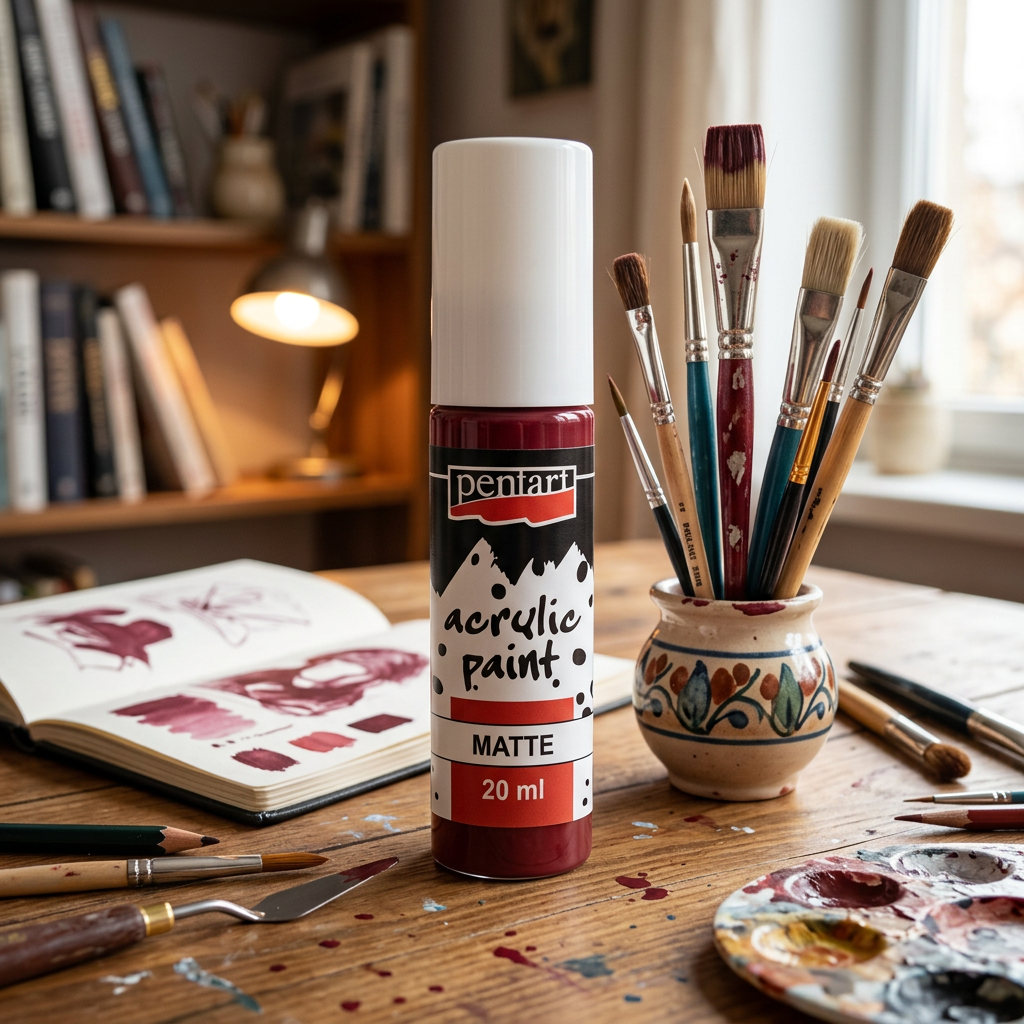 Akrylová barva matná PENTART 20 ml BORDÓ