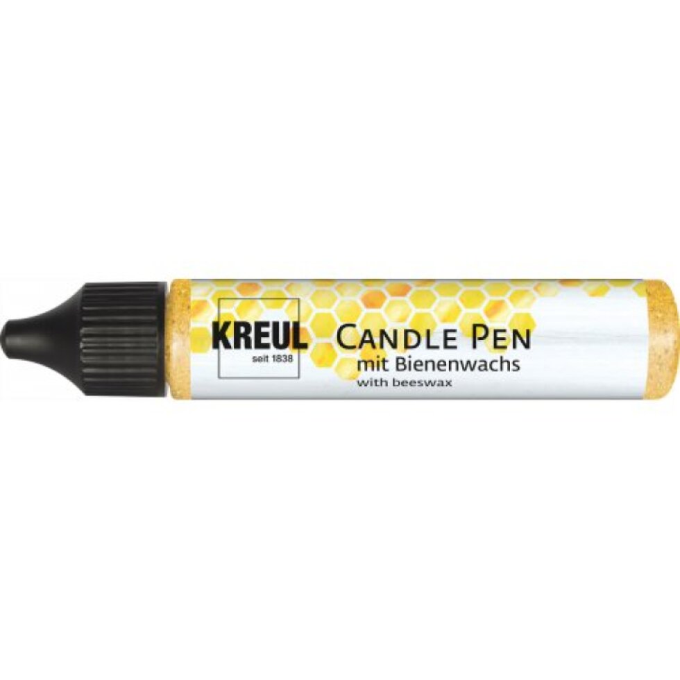 CANDLE PEN KREUL voskové pero pro malování svíček GLITTER ZLATÁ