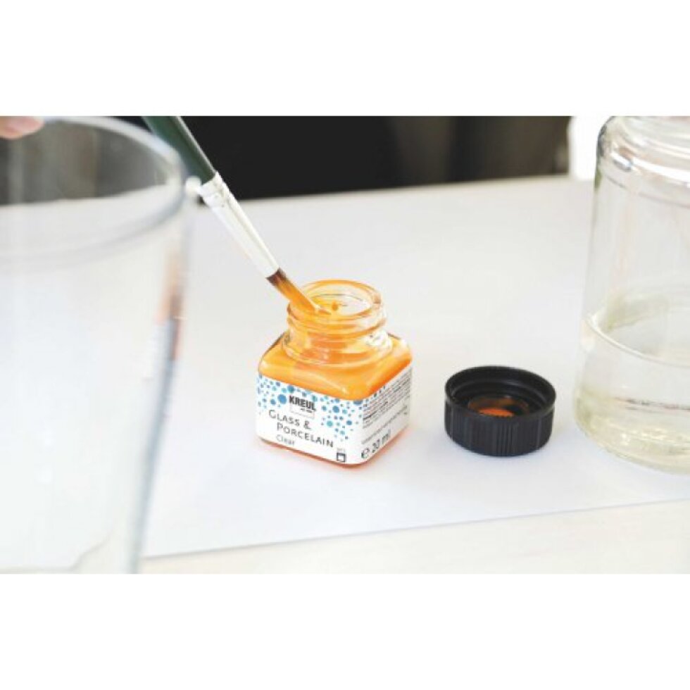 Barva na sklo a porcelán KREUL clear 20 ml ESPRESO HNĚDÁ