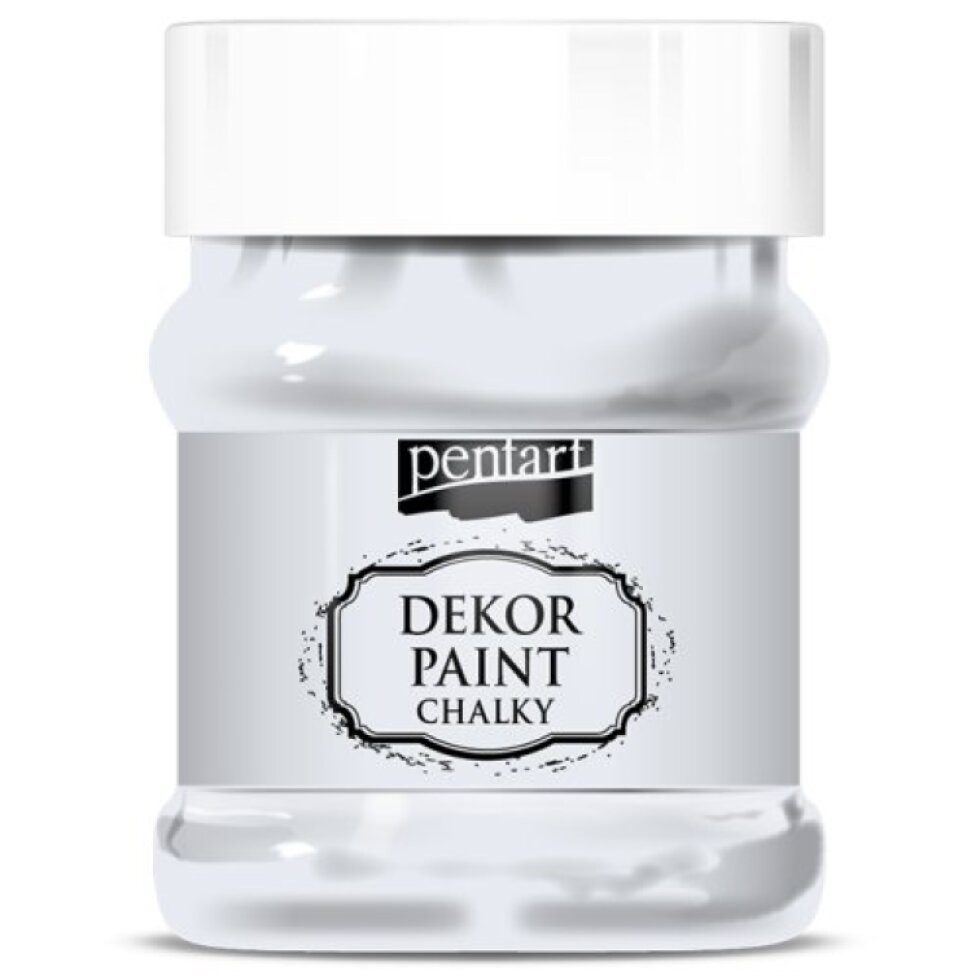 Křídová a dekorační barva PENTART 230 ml TLUMENÁ BÍLÁ