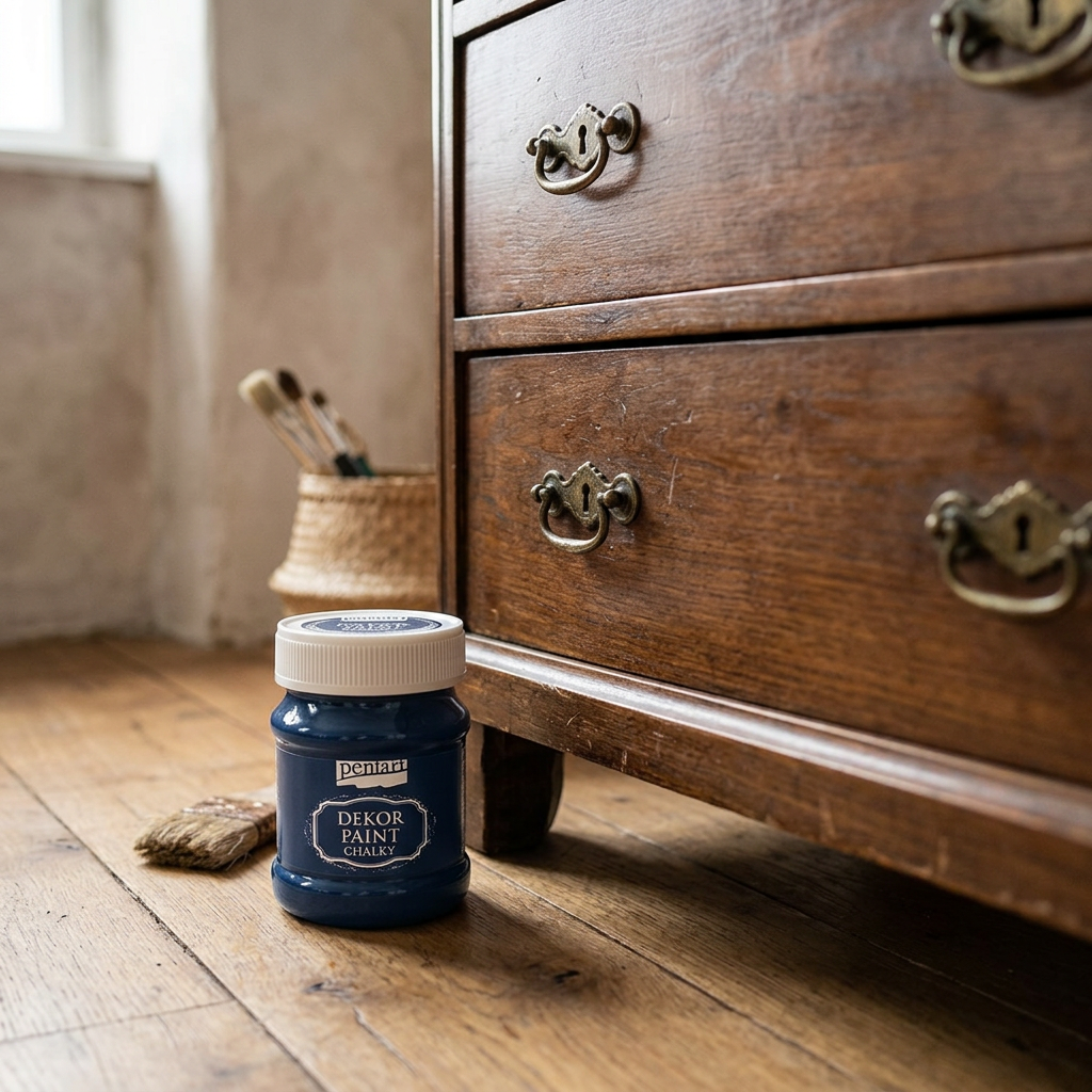 Křídová a dekorační barva PENTART 230 ml NAVY MODRÁ