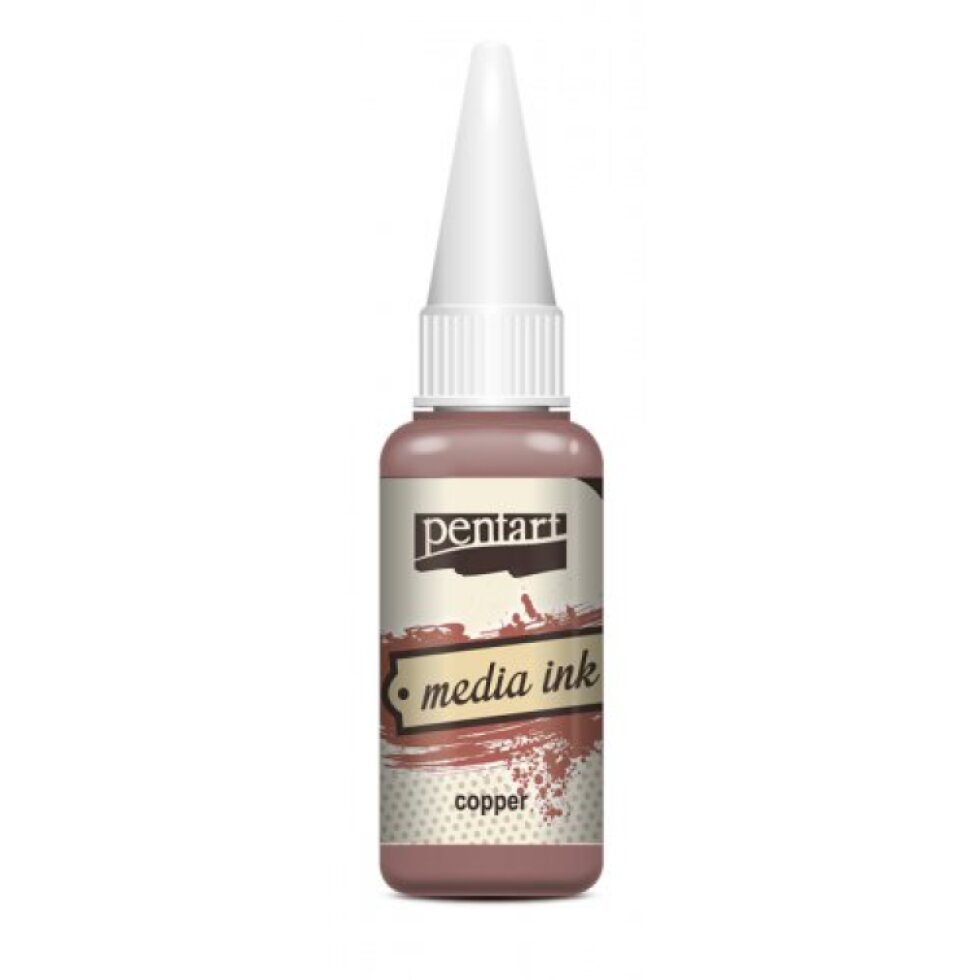 Alkoholový inkoust MEDIA INK PENTART 20 ml MĚDĚNÁ
