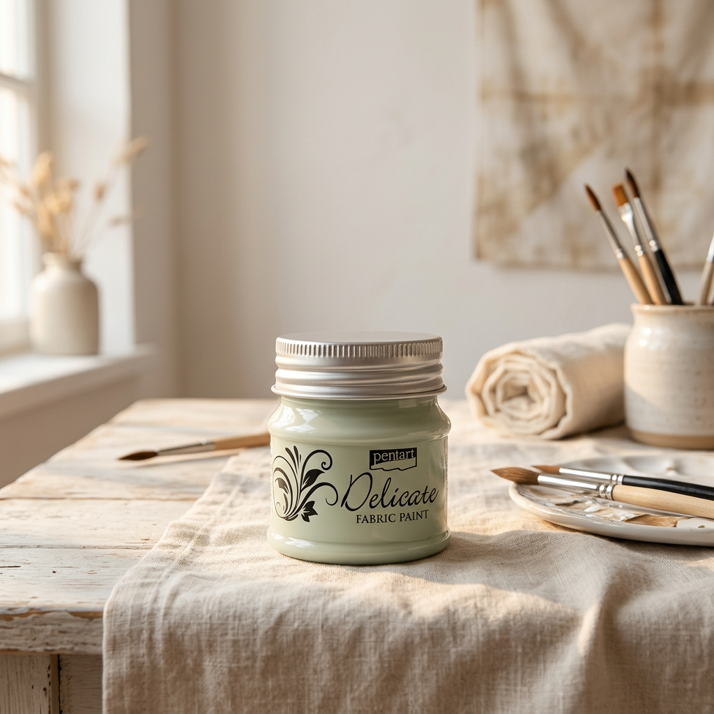 Barva na textil delikátní PENTART 50 ml BÍLÉ ZLATO