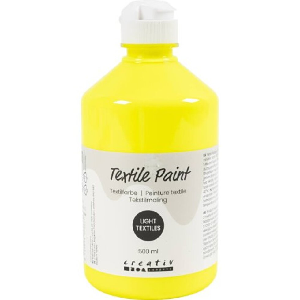 Barva na textil CREATIV 500 ml NEONOVÁ ŽLUTÁ