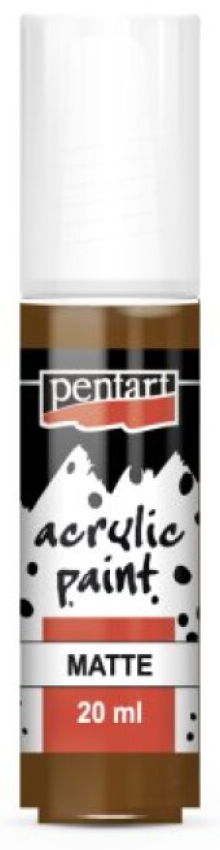 Akrylová barva matná PENTART 20 ml KAŠTANOVÁ