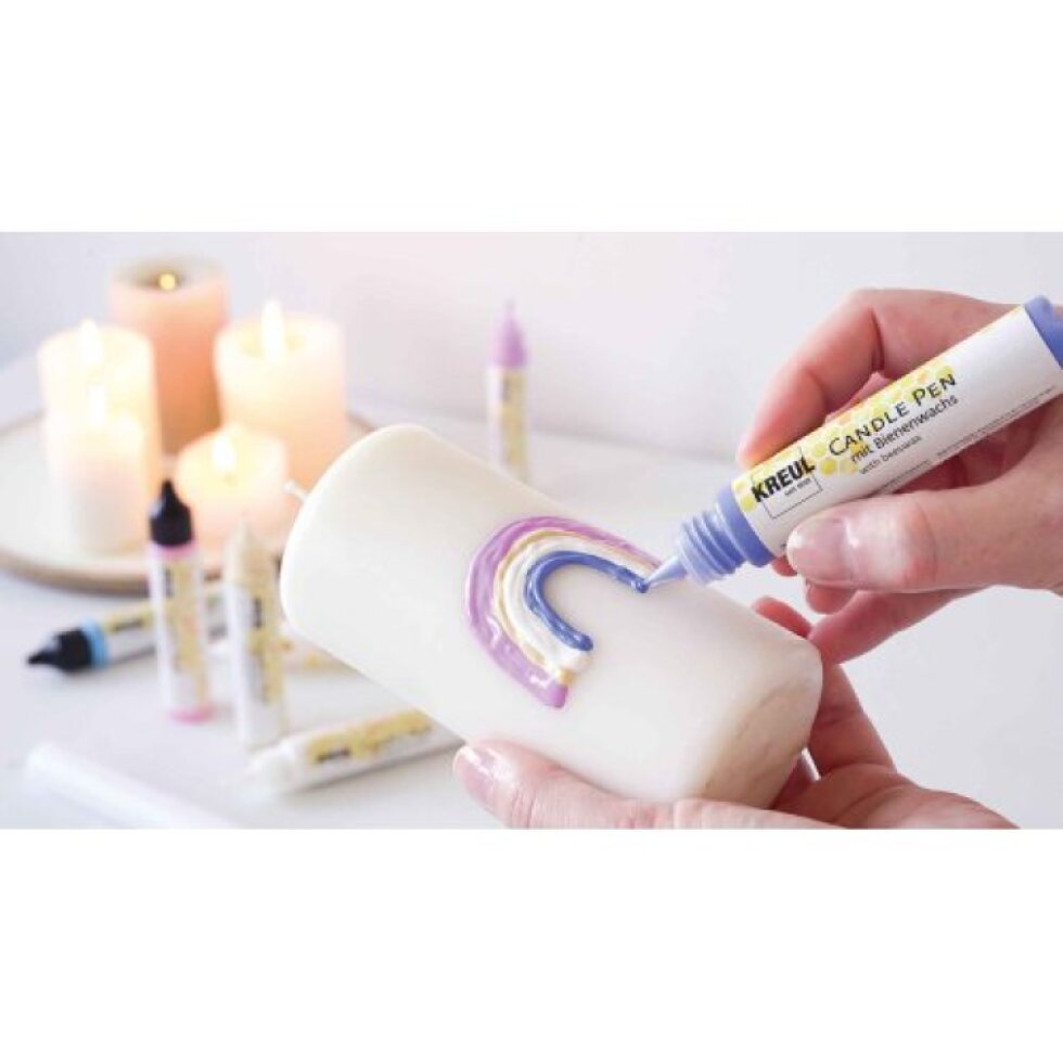Sada CANDLE PEN KREUL voskové pero pro malování svíček HELLO BABY