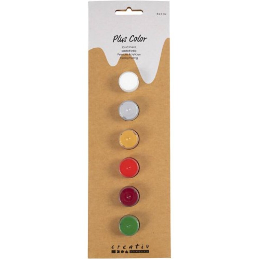 Sada Akrylová barva Plus Color 6x5 ml VÁNOČNÍ ODSTÍNY