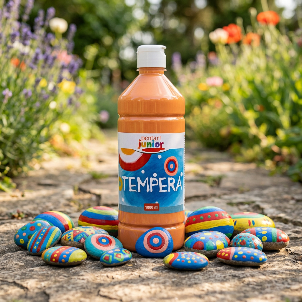 Temperová barva Junior PENTART 1000 ml ORANŽOVÁ