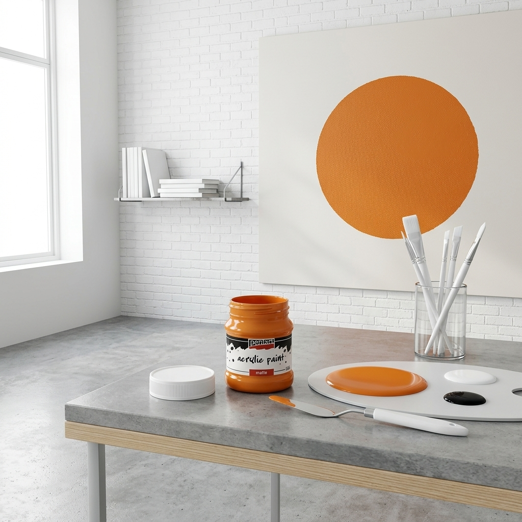 Akrylová barva matná PENTART 230 ml ORANŽOVÁ