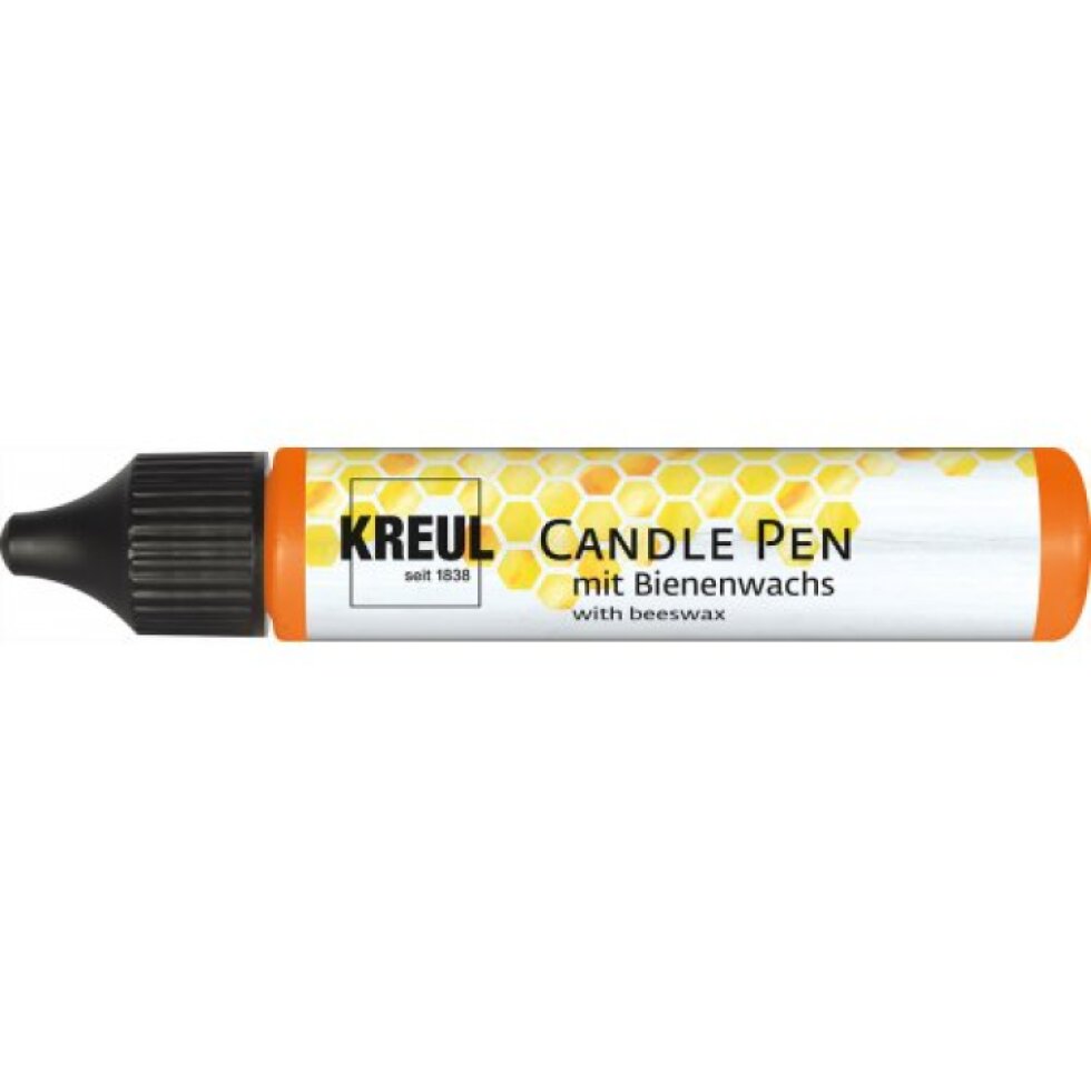 CANDLE PEN KREUL voskové pero pro malování svíček ORANŽOVÁ