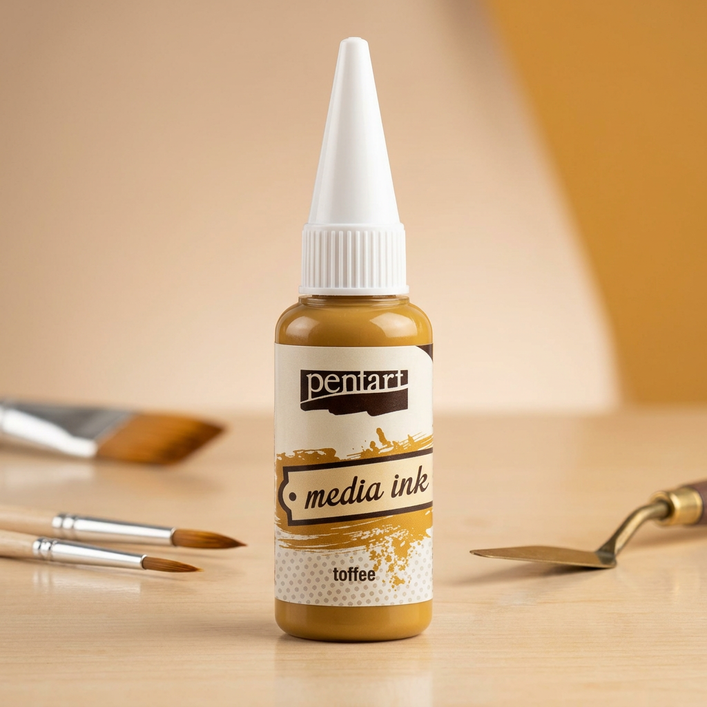Alkoholový inkoust MEDIA INK PENTART 20 ml KARAMELOVÁ