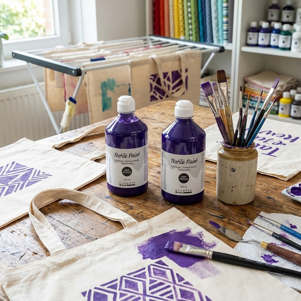 Barva na textil CREATIV 500 ml RŮŽOVO FIALOVÁ