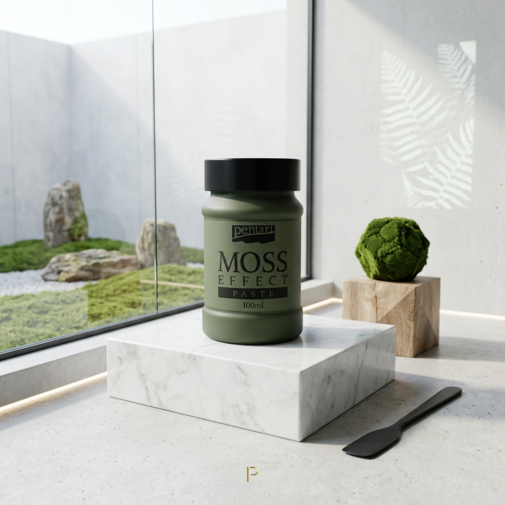 Pasta s mechovým efektem MOSS EFFECT PENTART 100 ml TMAVÁ ZELENÁ