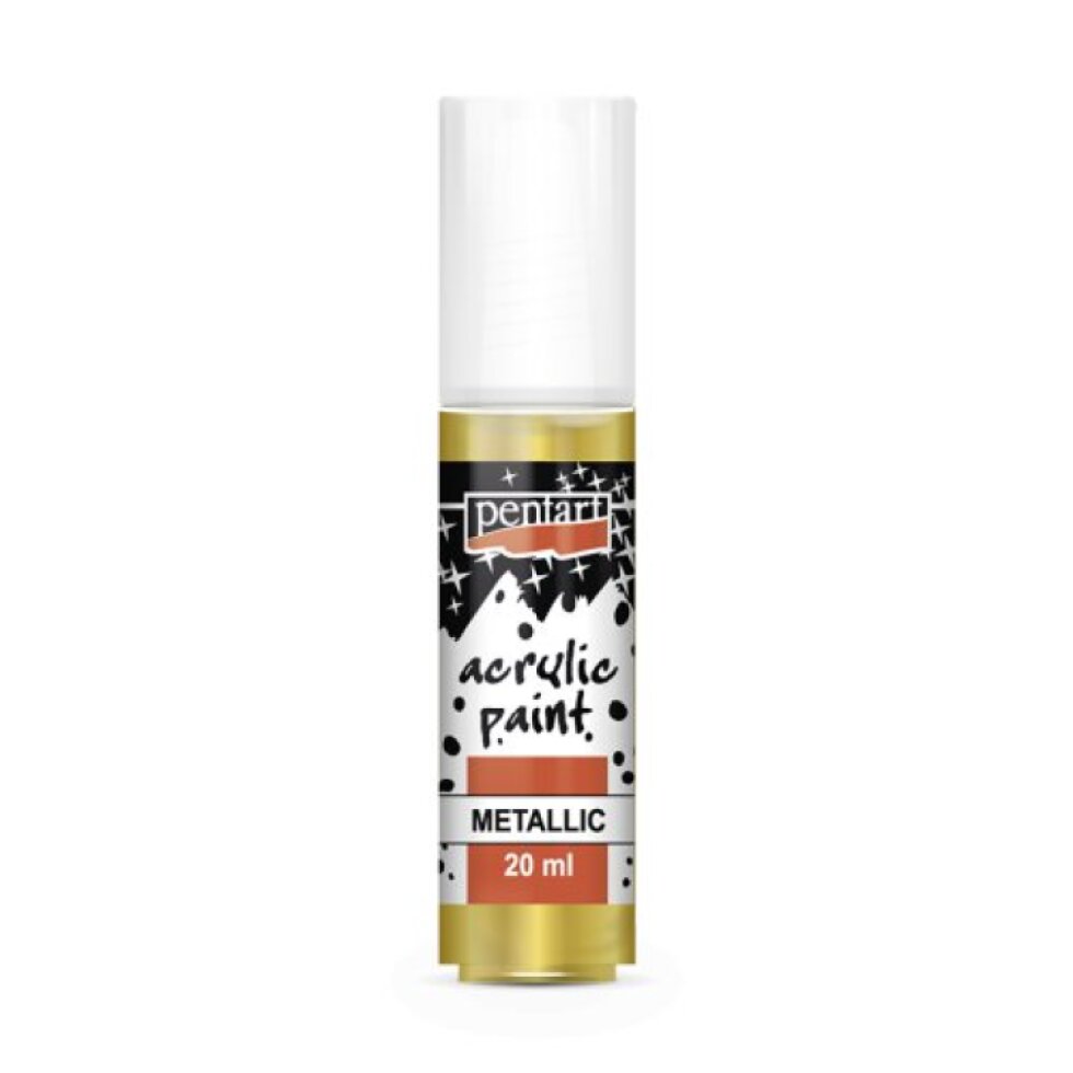 Akrylová barva metalická PENTART 20 ml ZLATÁ