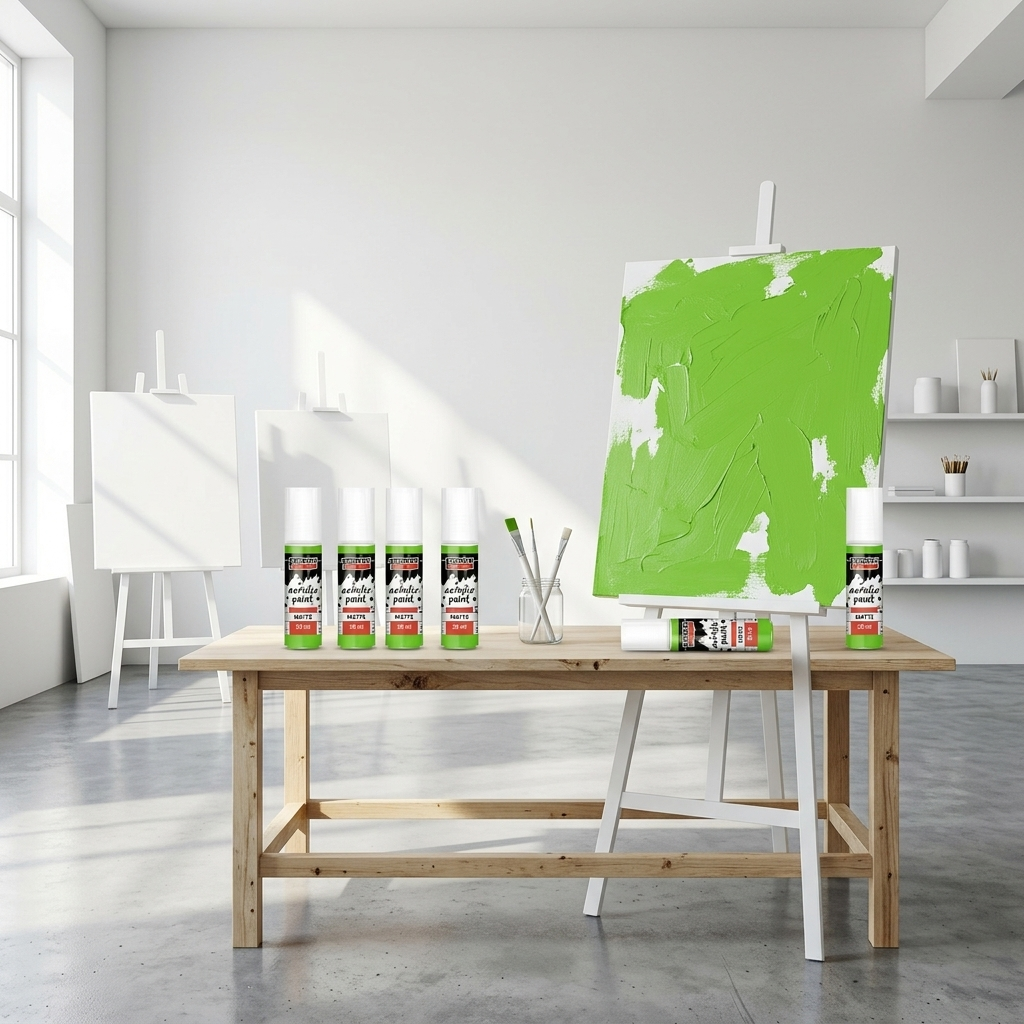 Akrylová barva matná PENTART 20 ml ZELENÁ JABLKO