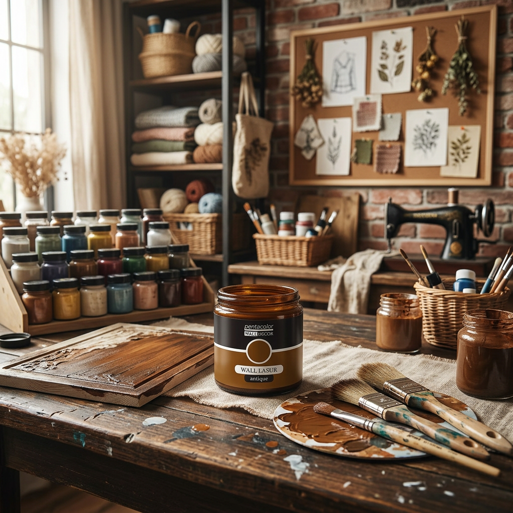Lazurovací barva na zeď antique WALL DECOR 500 ml SVĚTLÁ REZAVÁ