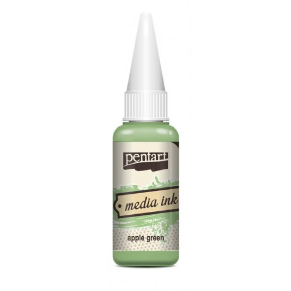 Alkoholový inkoust MEDIA INK PENTART 20 ml JABLKOVÁ ZELENÁ