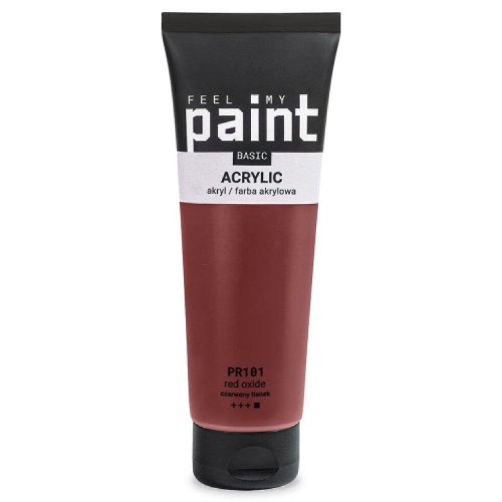 Akrylová barva FeelMyPaint 120 ml MARS ČERVENÁ - certifikace o bezpečnosti dětských hraček