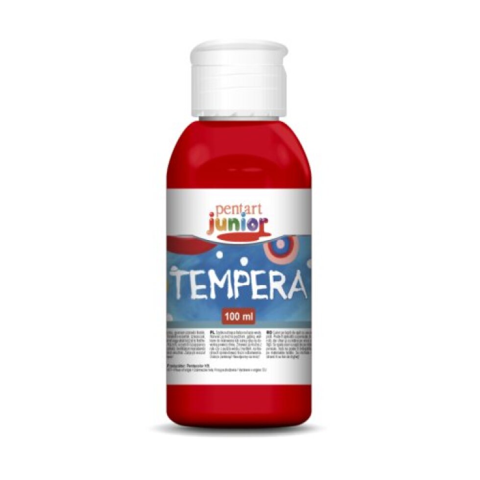 Temperová barva Junior PENTART 100 ml OHNIVÁ ČERVENÁ