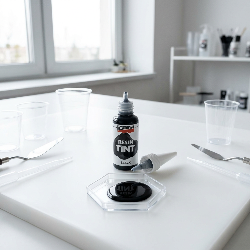 Barva do pryskyřice krycí PENTART 20 ml ČERNÁ