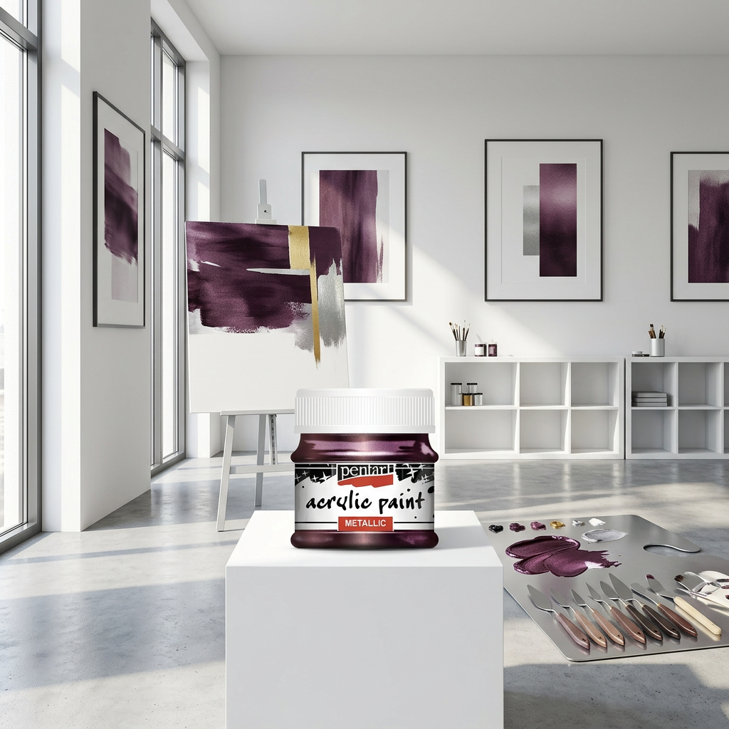 Akrylová barva metalická PENTART 50 ml LILEK
