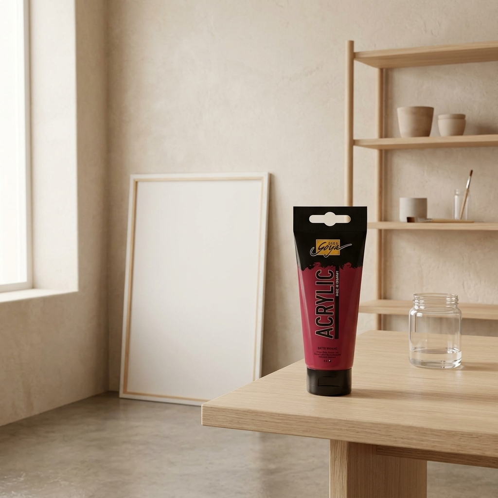 Akrylová barva SOLO GOYA 100 ml VÍNOVĚ ČERVENÁ
