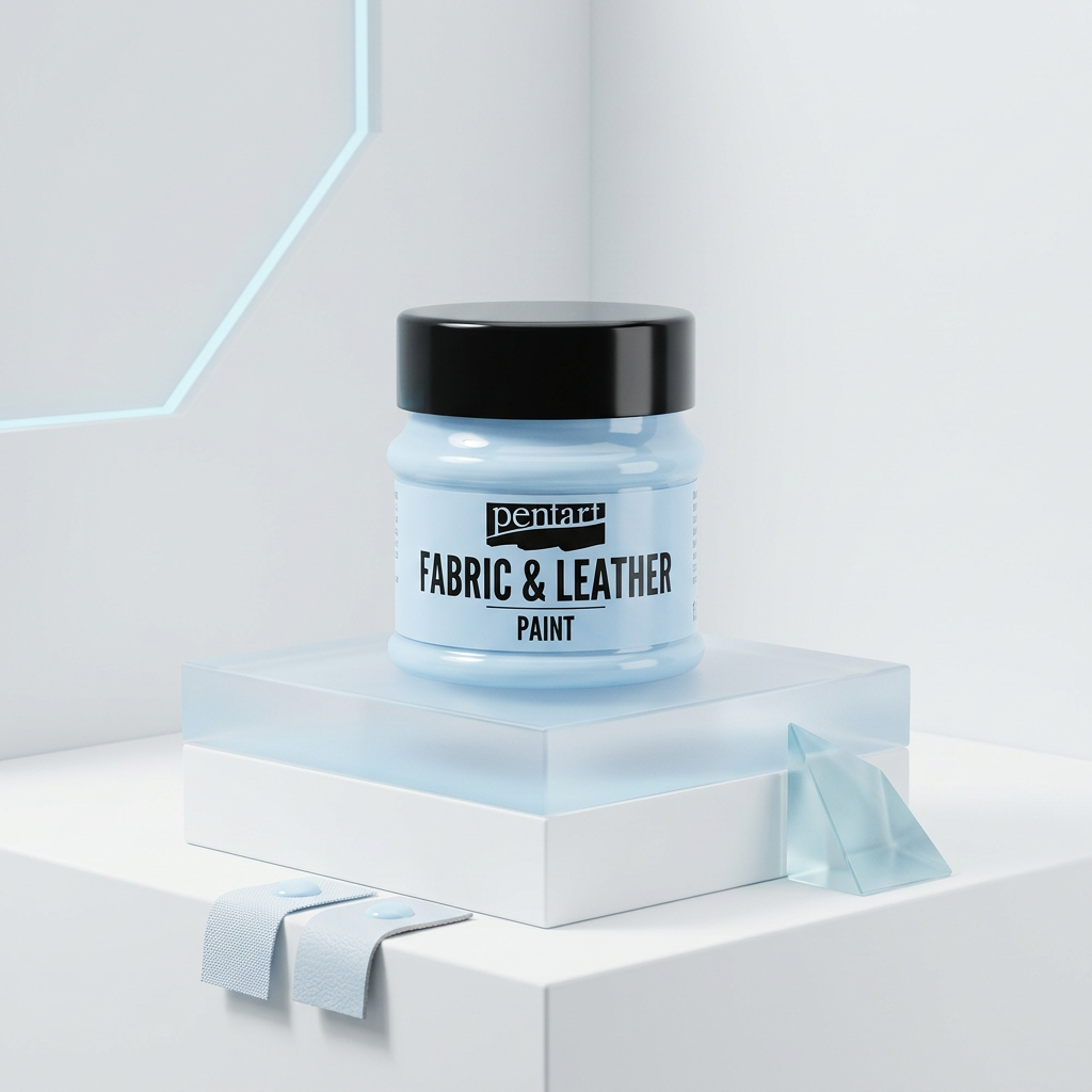 Barva na kůži a textil PENTART 50 ml LEDOVÁ MODRÁ