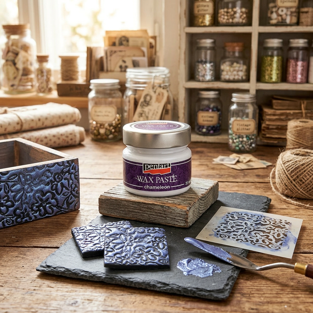 Vosková pasta Chameleon PENTART 20 ml MODRÁ