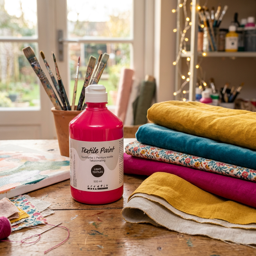 Barva na textil CREATIV 500 ml NEONOVÁ RŮŽOVÁ