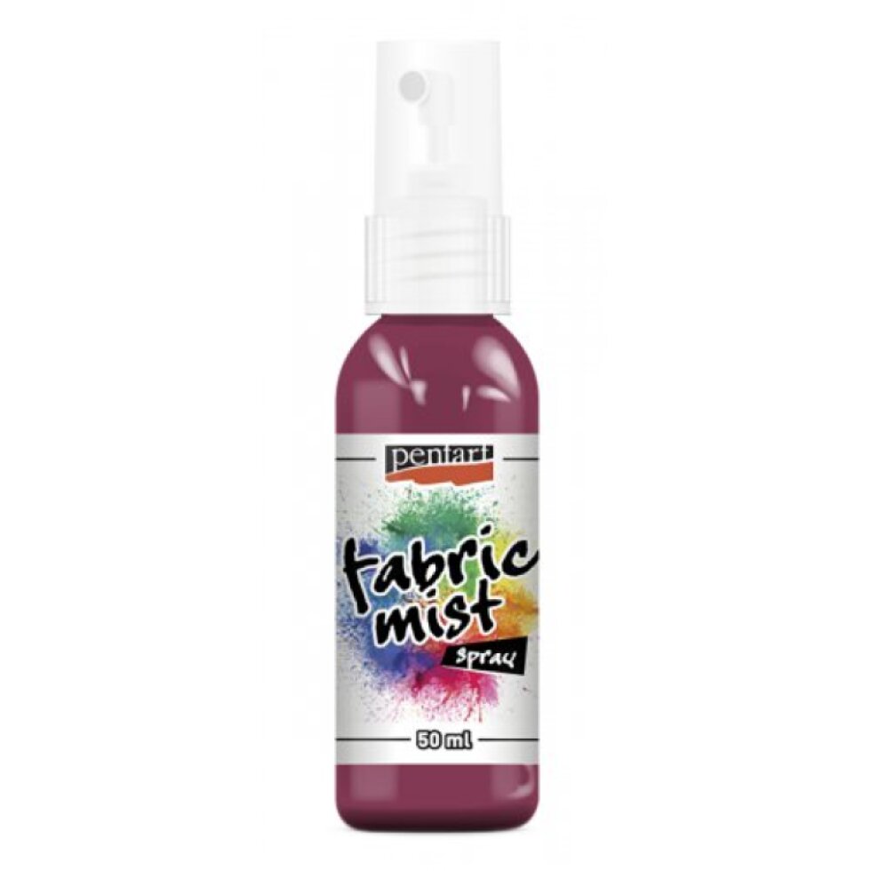 Barva na textil ve spreji PENTART 50 ml TMAVÁ RŮŽOVÁ
