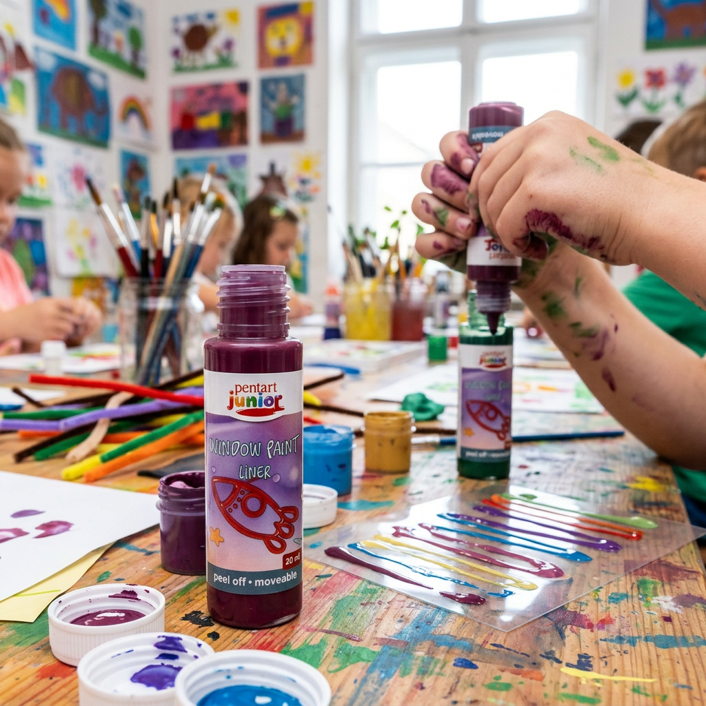 Barva na sklo slupovací PENTART 20 ml ŠVESTKOVÁ KONTURA