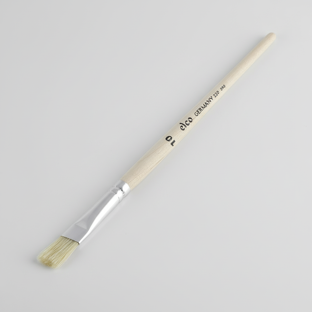 Školní štětec ELCO PINSEL plochý - Přírodní štětiny - velikost 10